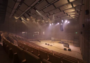 studio 105 with lighting