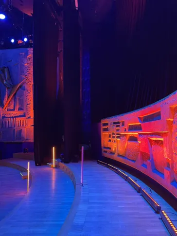 La scène du Studio 104 lors de la soirée GRTgaz