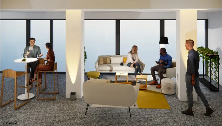 Prévisualisation 3D d'un cocktail dans la Salle panoramique de Radio France