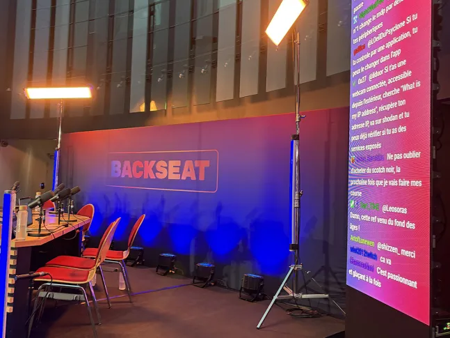 Plateau TV de Backseat à Radio France