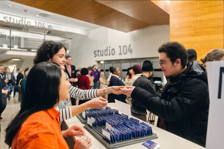 Accueil du Studio 104 - Grande Soirée du Mentorat