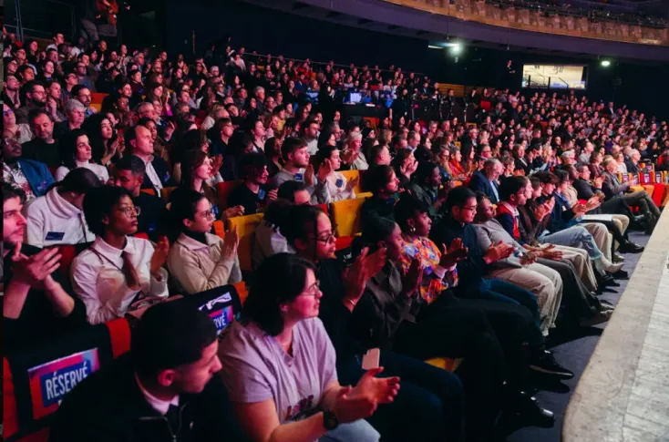 Public dans le Studio 104 - Grande Soirée du Mentorat