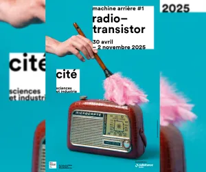 Affiche de l'exposition Machine Arrière, Radio-transistor