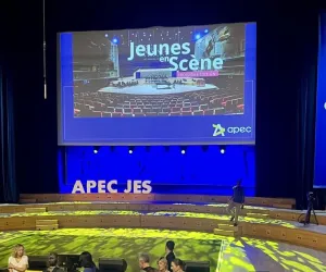 Vue du Studio 104 pendant Jeunes en scène avec l'APEC