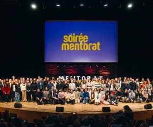 Scène du Studio 104 pendant la Grande Soirée du Mentorat