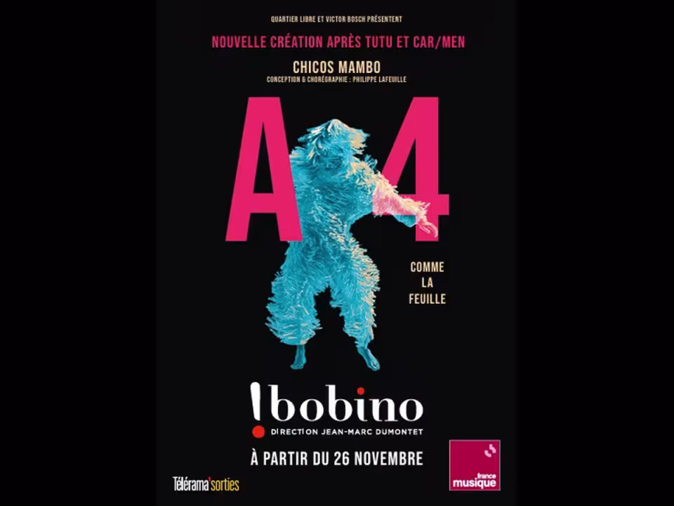 Affiche spectacle A4 comme le feuille