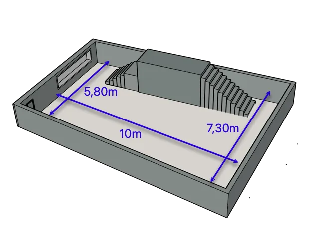 Dimensions du Studio 115