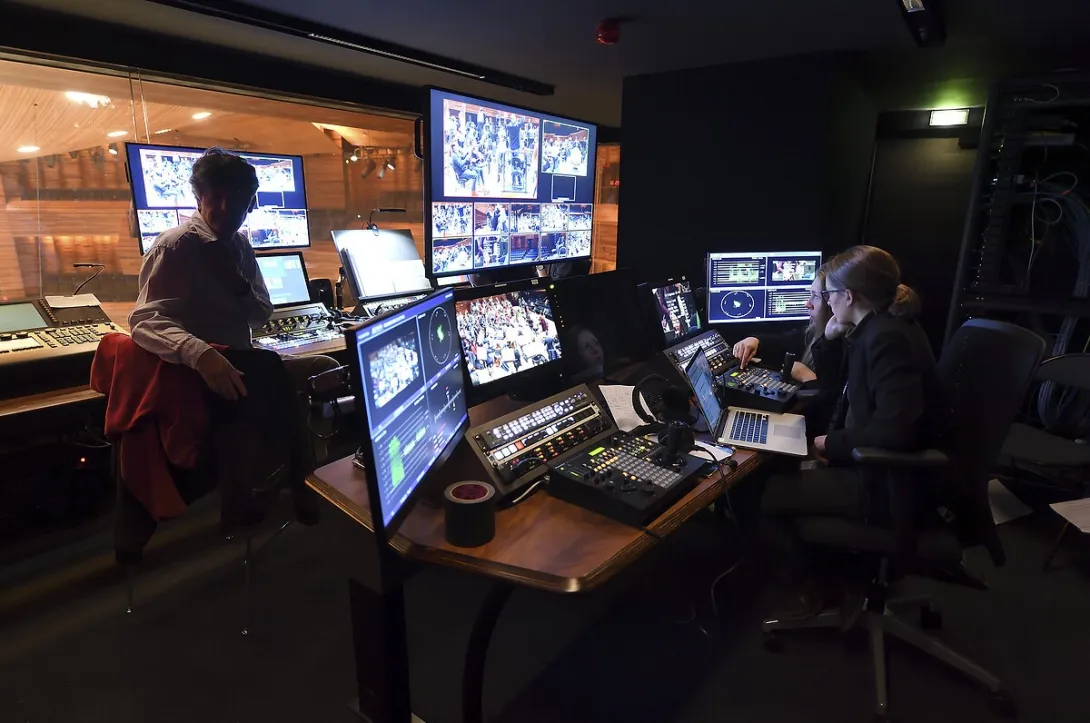 Régie vidéo et lumière de l'Auditorium de la Maison de la radio et de la musique
