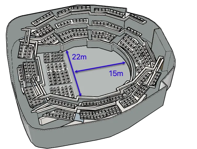 Plan 3D de l'Auditorium de Radio France