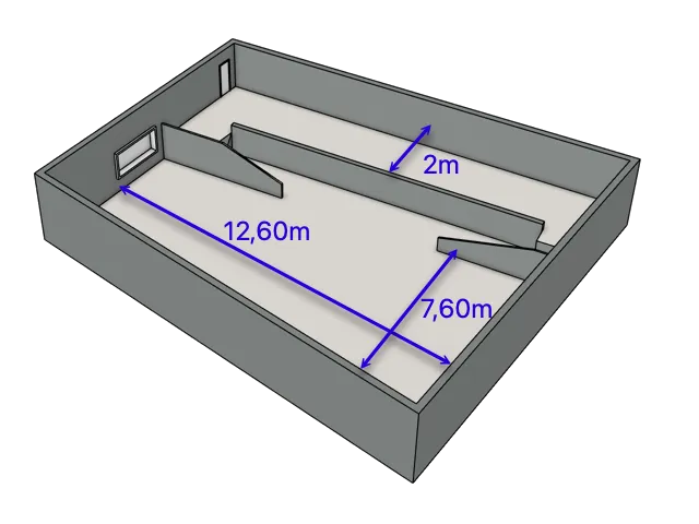 Plan 3D du Studio 117