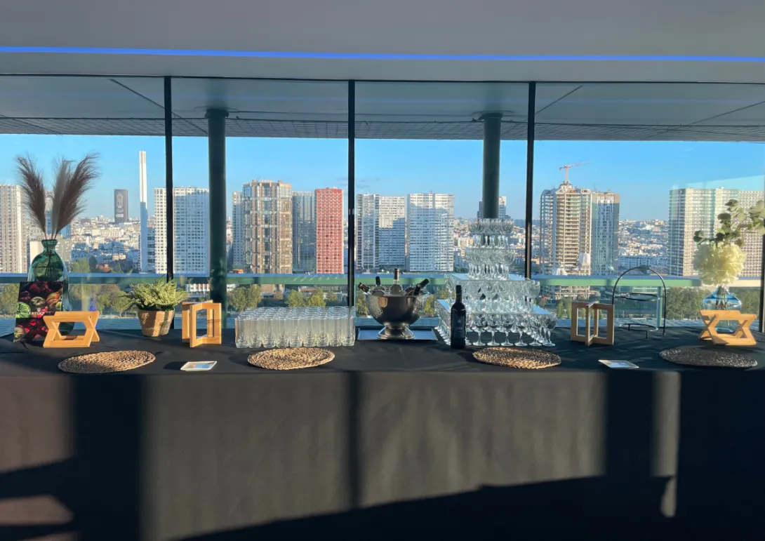 Cocktail dans la Salle panoramique de Radio France