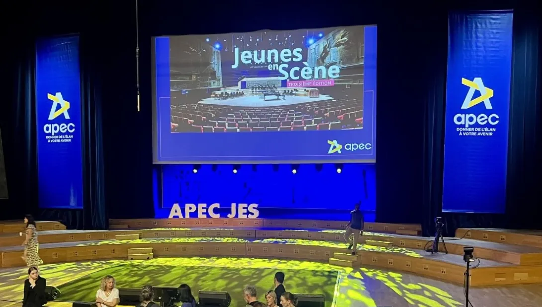 Vue du Studio 104 pendant Jeunes en scène avec l'APEC