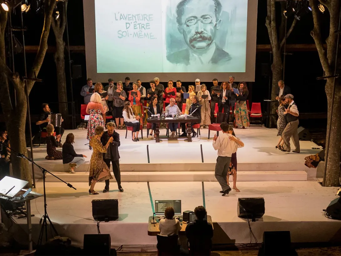 Photo du spectacle "Léon Blum, une vie héroïque"