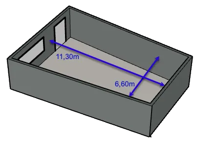 Plan 3D du Studio 120 de Radio France